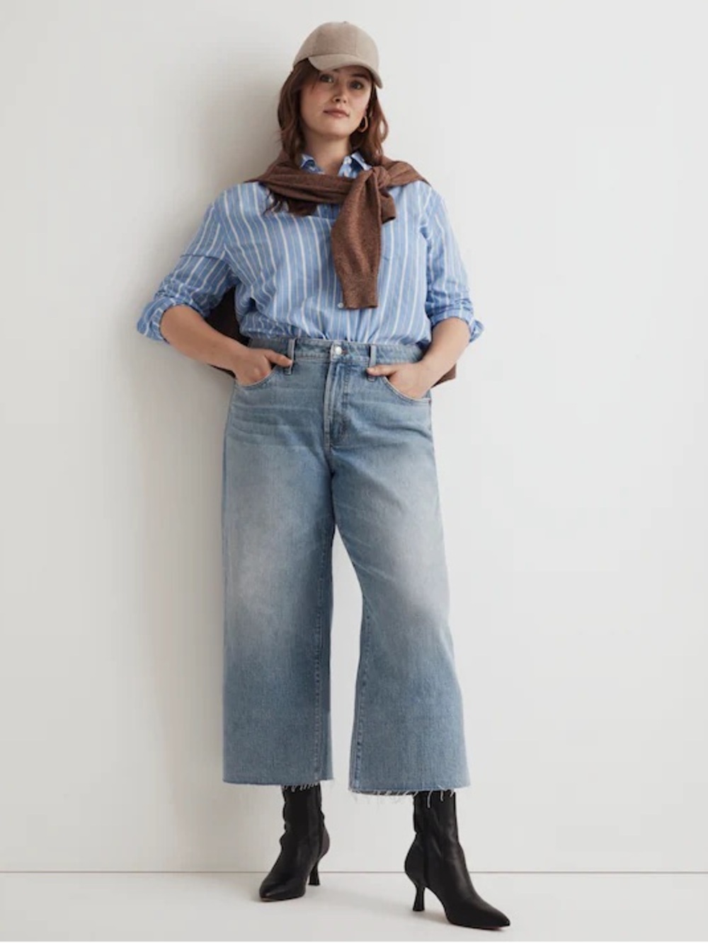 MADEWELL Wide Leg Crop Jeans